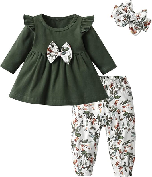 Floral Baby Outfit Set